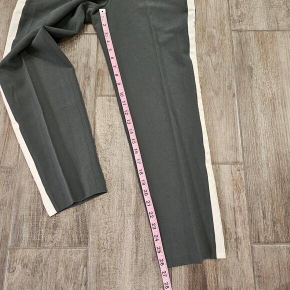 Boden Pants Womens Size 6 Bristol Side Stripe 7/8 Trouser Pine Green Crop Ankle - Picture 6 of 16